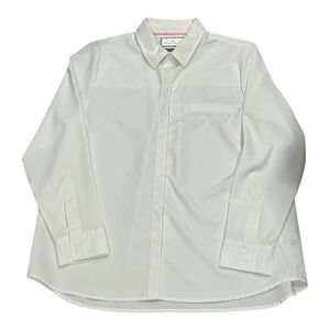 Modern Ambition Shirt Womens Medium White Stretch Dress Button Up Technical